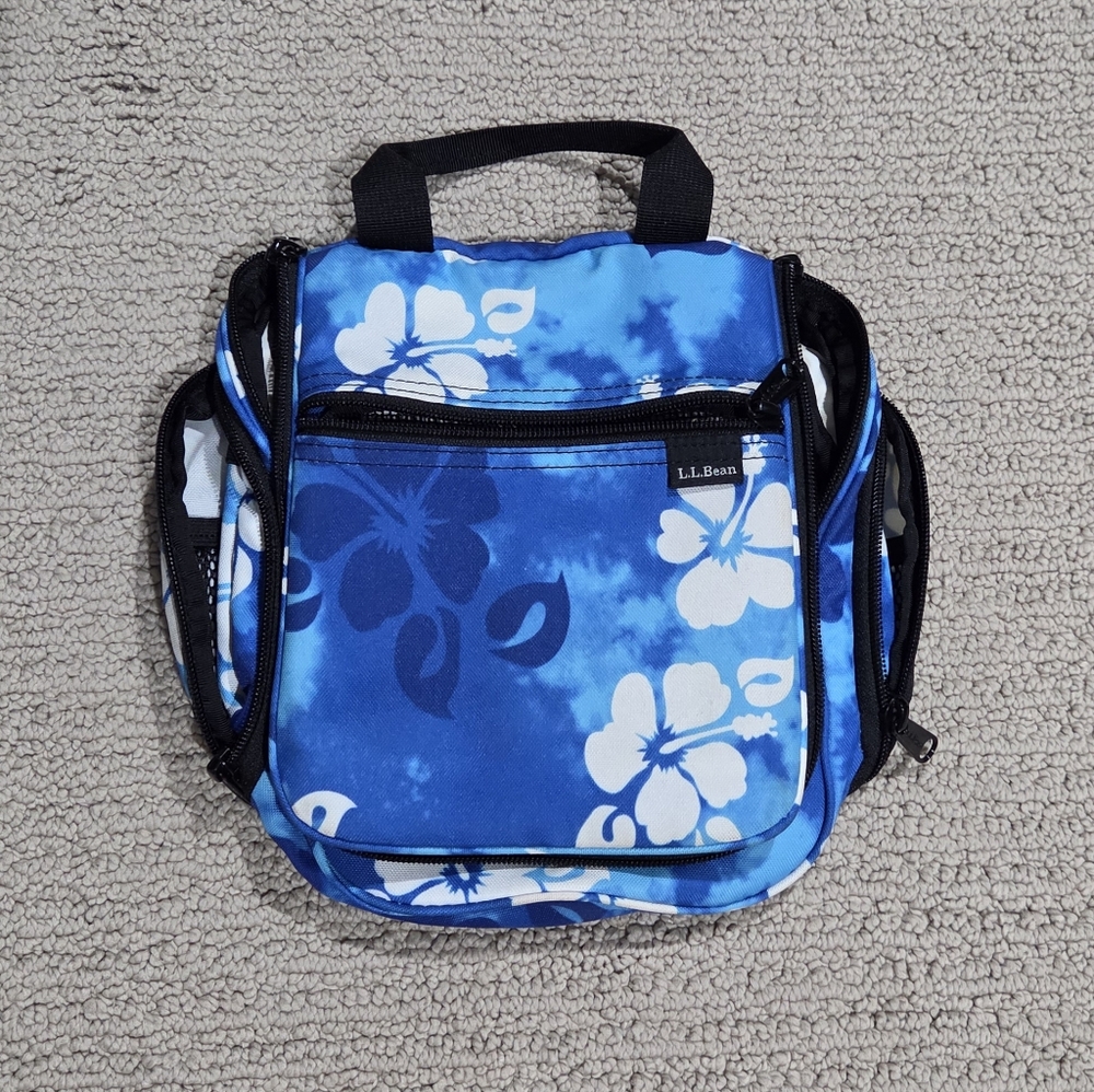 Blue Floral Shower Caddy Bag
